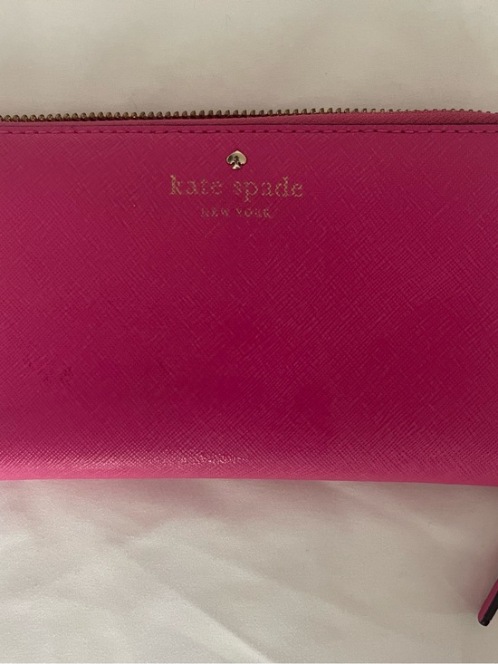 kate spade Handbags - kate spade Hot Pink Saffiano Zip Wallet